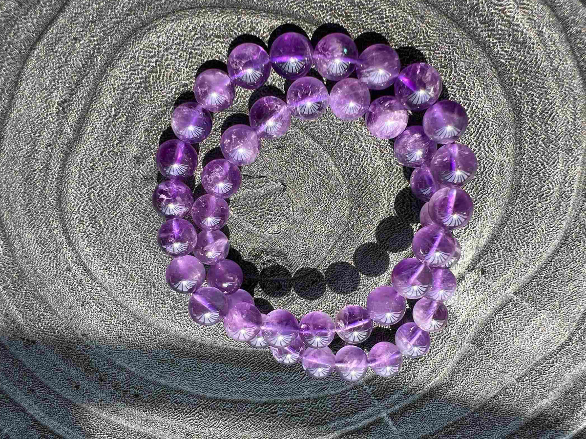 Natural crystal Amethyst bracelet Real gems stone bangle