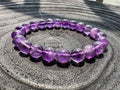 Natural crystal Amethyst bracelet Real gems stone bangle