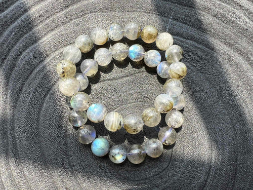 Labradorite Natural crystal bracelet Real gems stone bangle