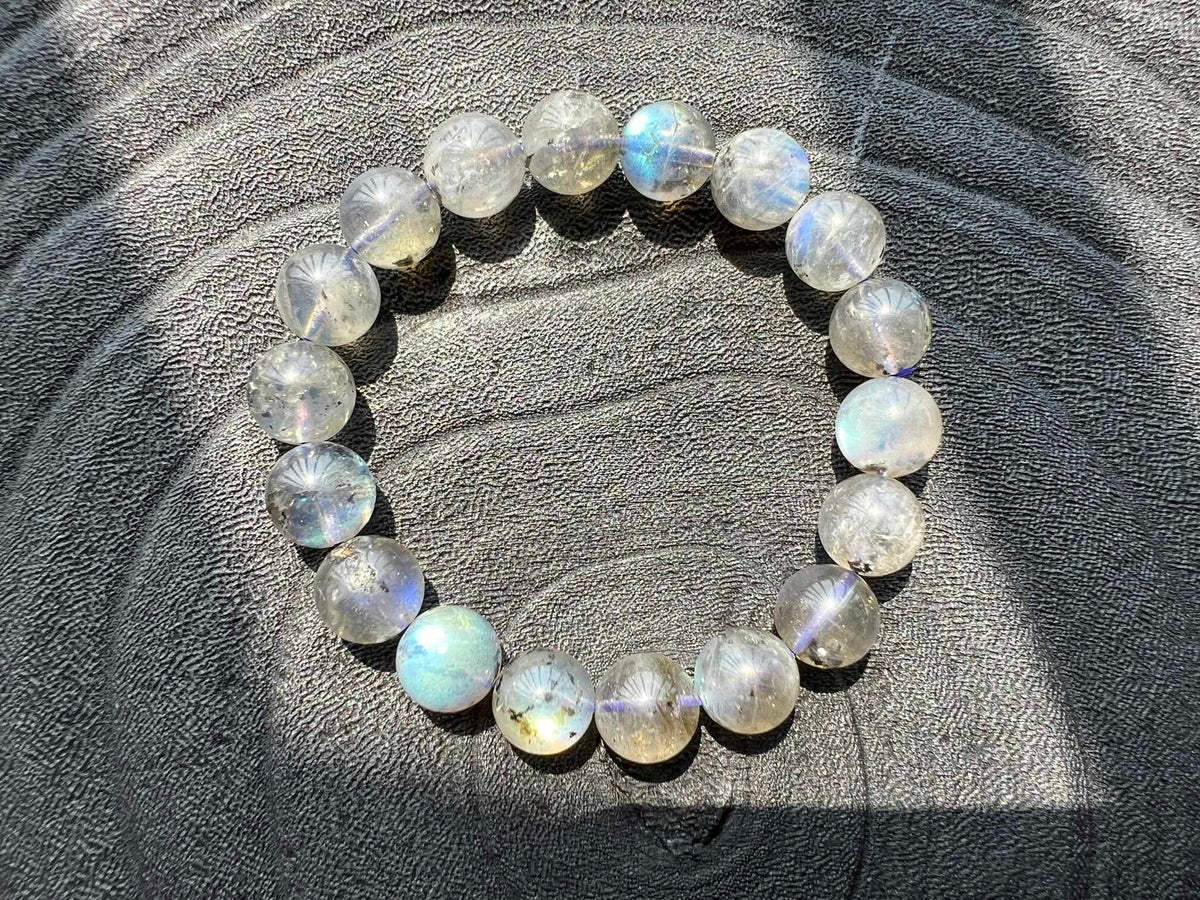 Labradorite Natural crystal bracelet Real gems stone bangle
