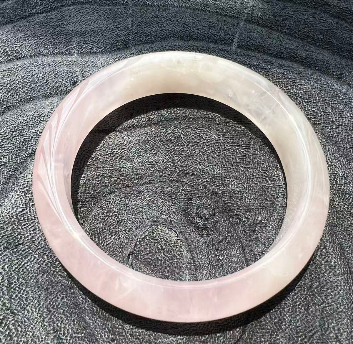 Natural Rose Quartz bangle crystal bracelet